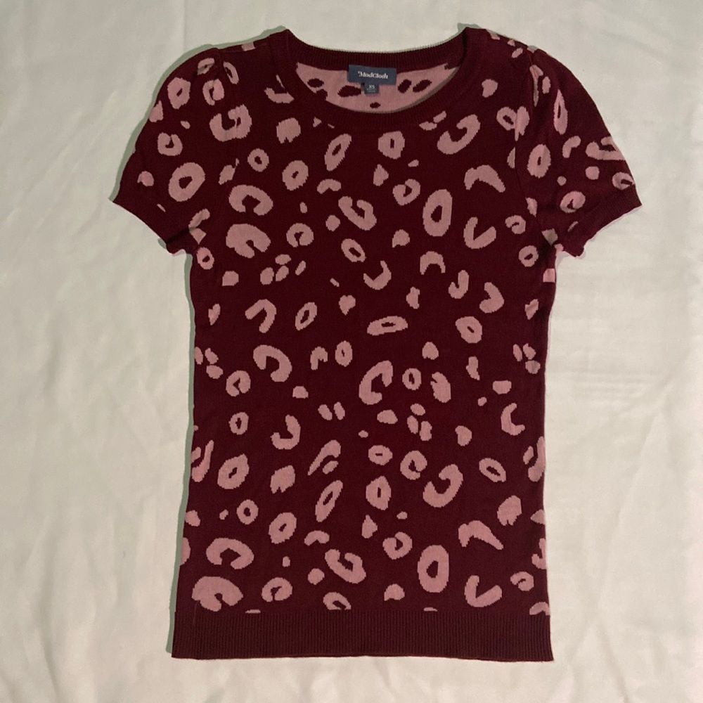 ModCloth Charm School Leopard Sweater - Picture 1 of 8